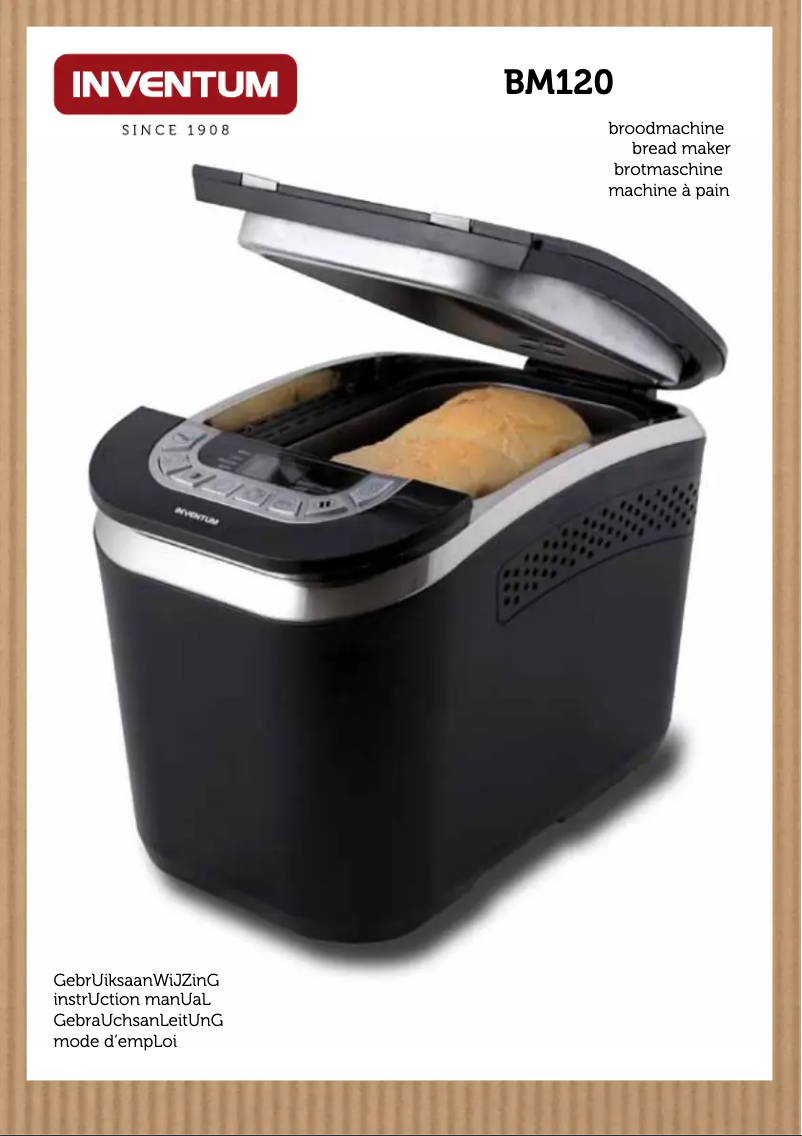 Page n°1 - Manuel utilisateur Inventum BM120B