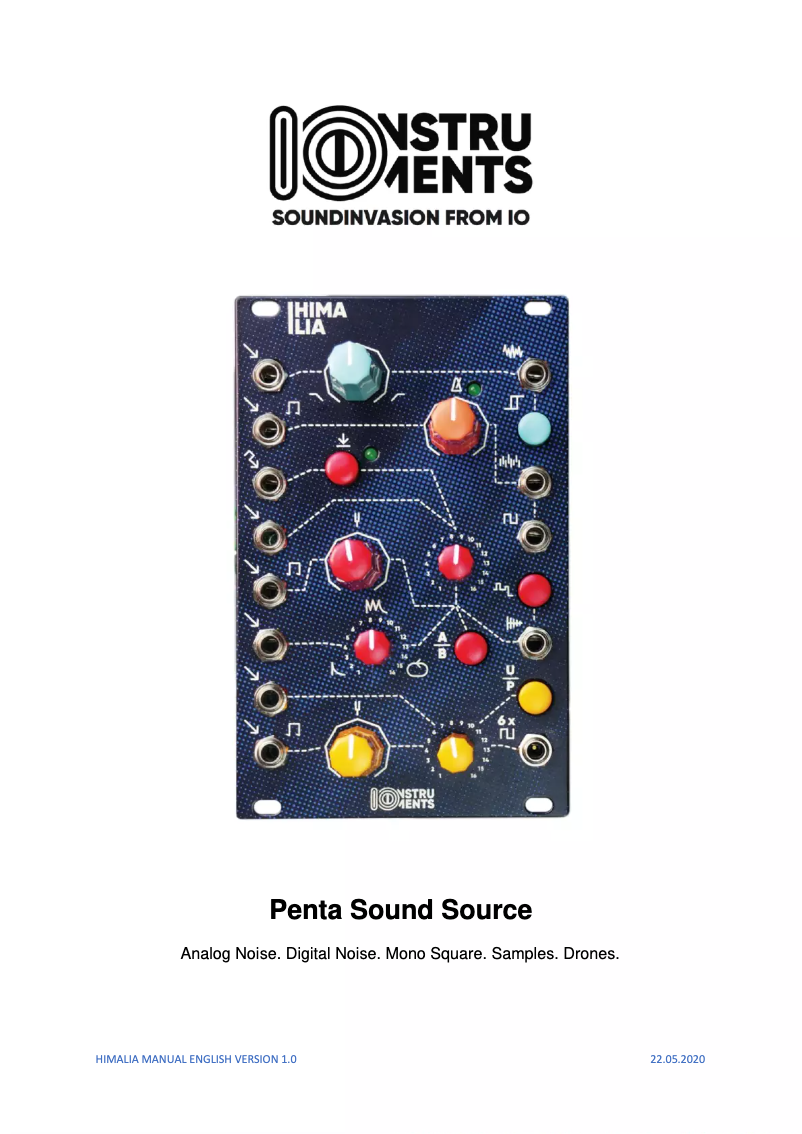 Página 1 del manual Manual de usuario IO Instruments HIMALIA