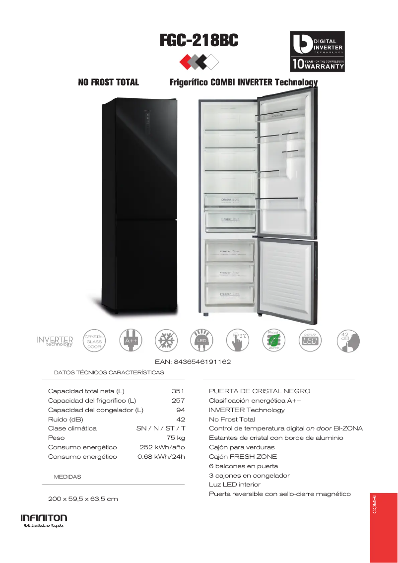 Image de la première page du manuel de l'appareil FGC-218BC