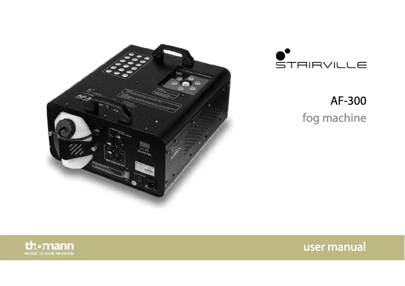 Page 1 de la notice Manuel utilisateur Stairville AF-300