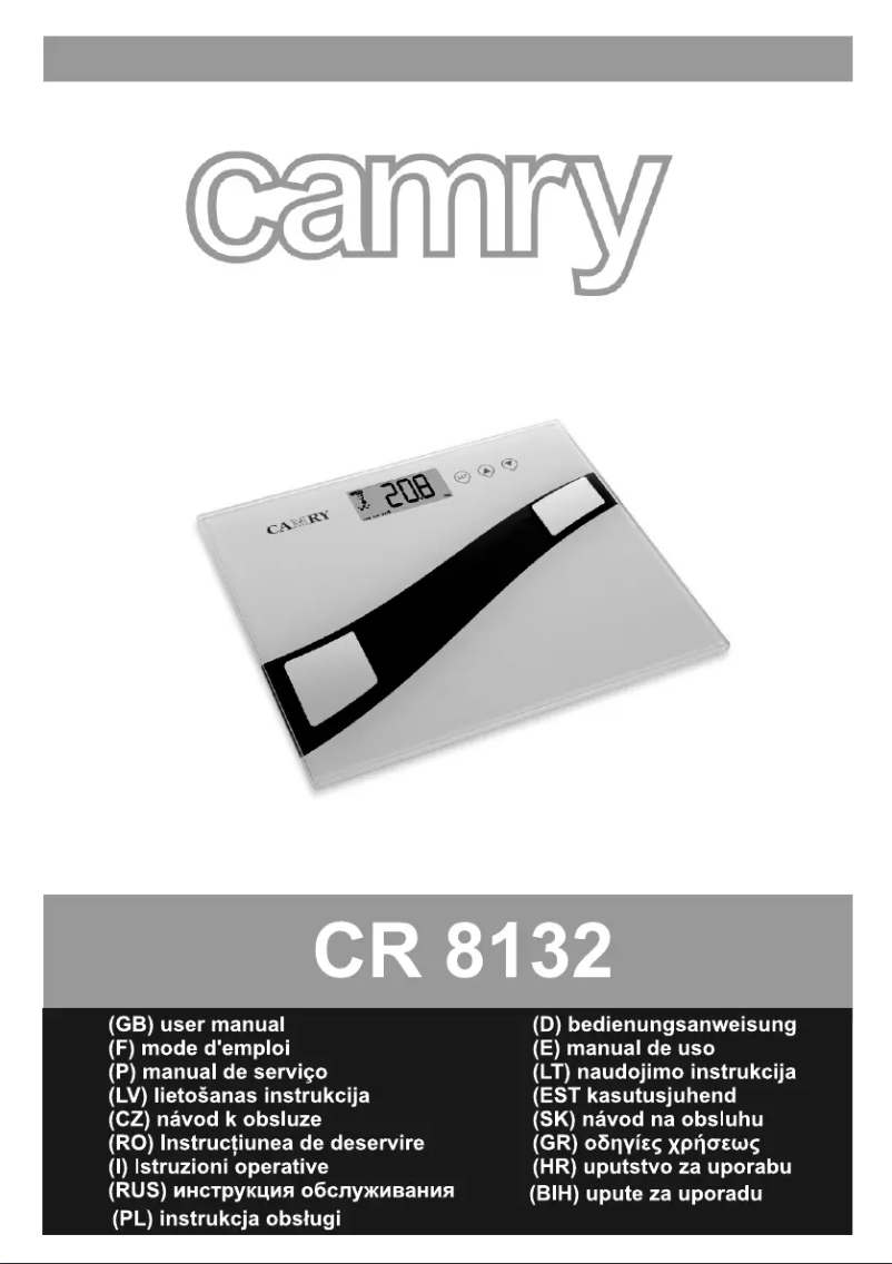 Image de la première page du manuel de l'appareil CR 8132