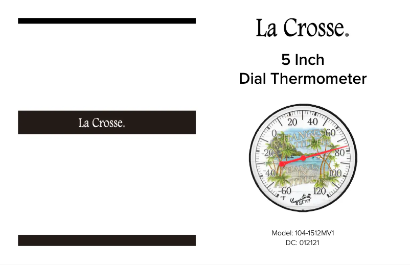 Image de la première page du manuel de l'appareil 104-20747MV