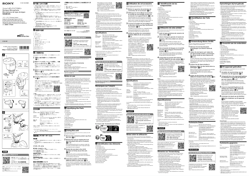 Página 1 del manual Manual de usuario Sony ECM-M1