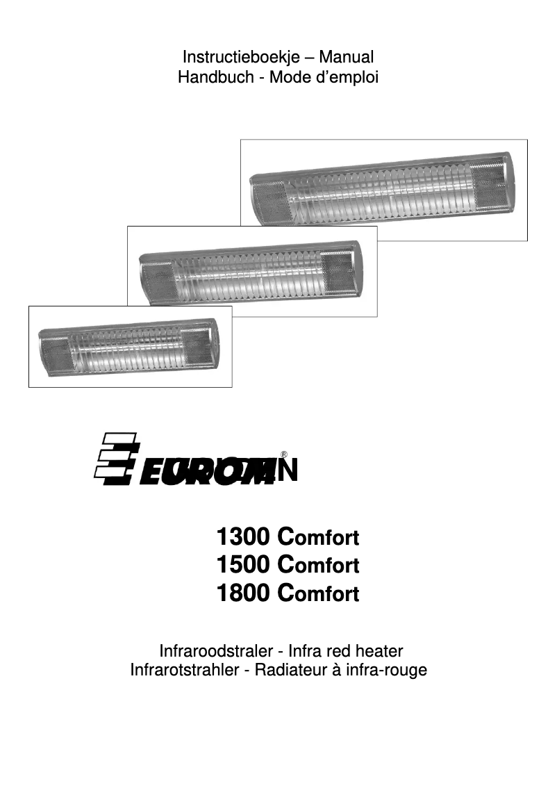 Image de la première page du manuel de l'appareil 1500 Comfort