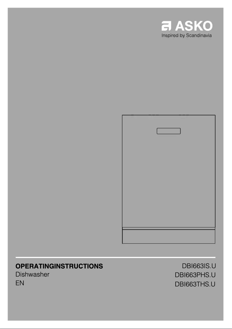 Page 1 de la notice Manuel utilisateur Asko DBI663PHS