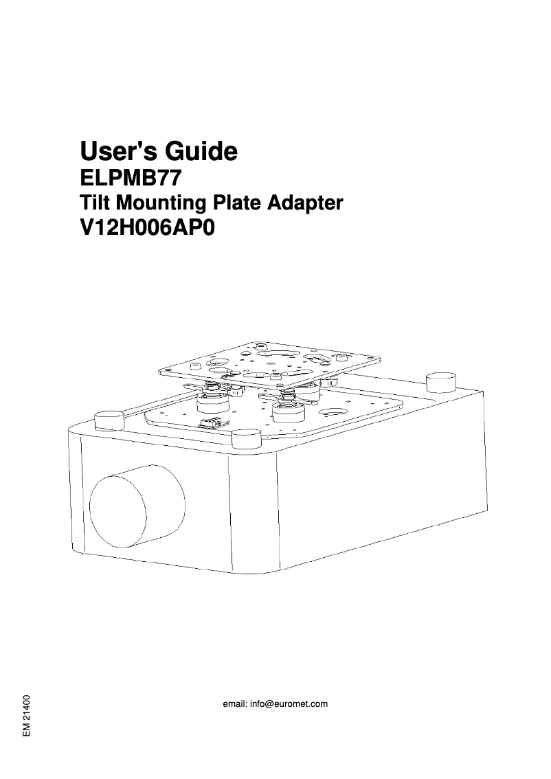 Page n°1 - Manuel utilisateur Epson ELPMB77