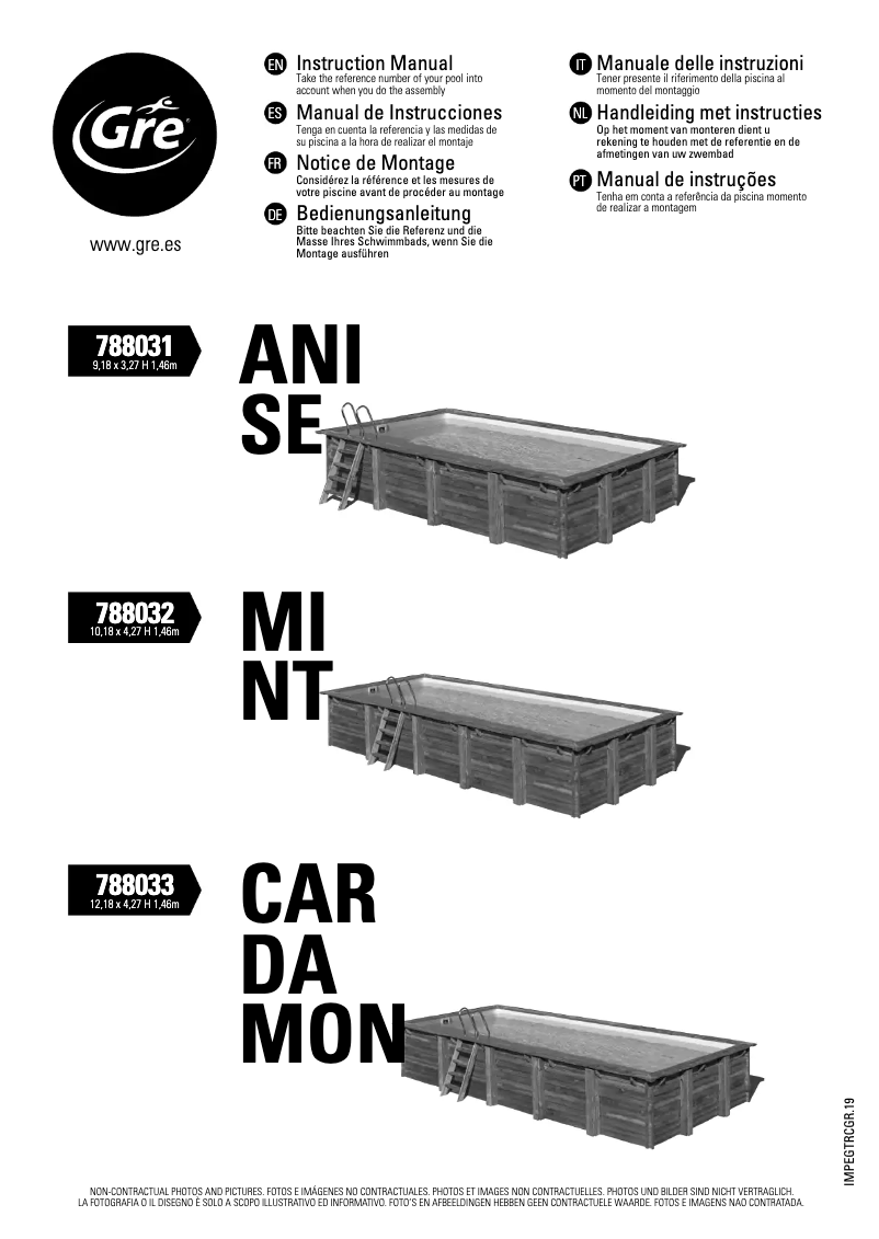 Página 1 del manual Manual de usuario Gre 788032