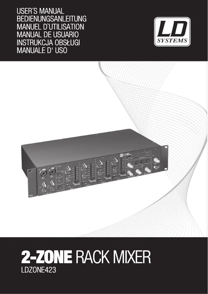 Image de la première page du manuel de l'appareil ZONE 423