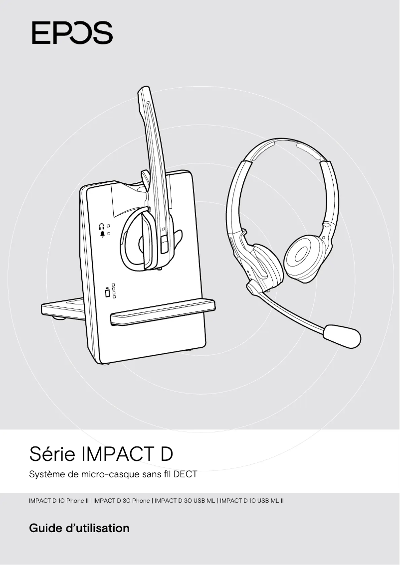 Page n°1 - Manuel utilisateur Sennheiser IMPACT D 30 Phone