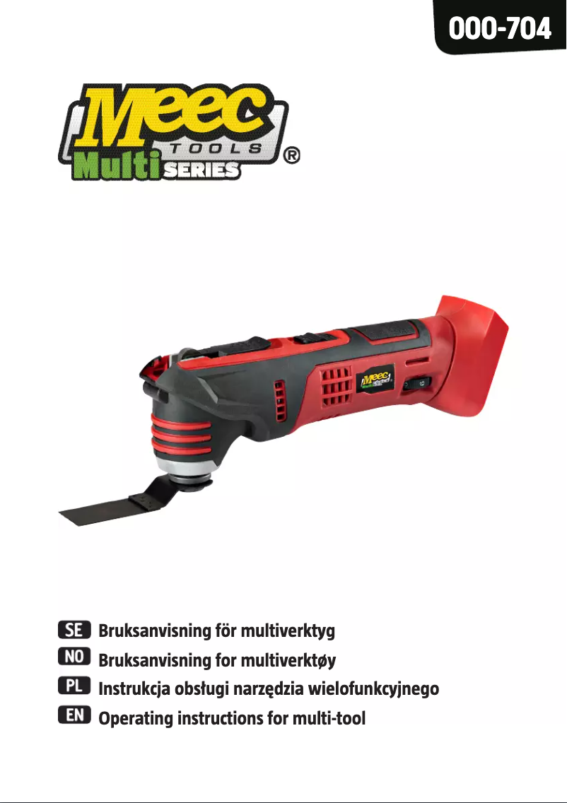 Page n°1 - Manuel utilisateur Meec Tools 000-704