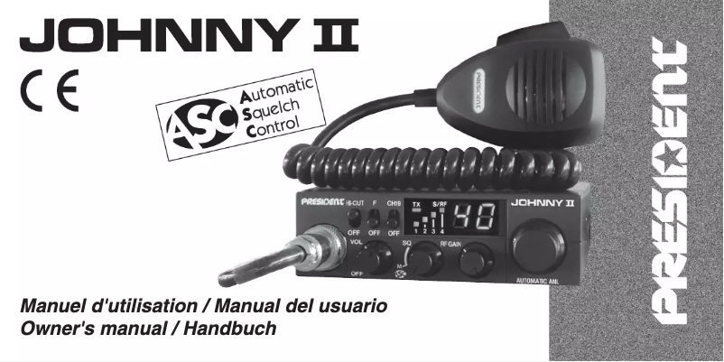 Image de la première page du manuel de l'appareil Johnny II