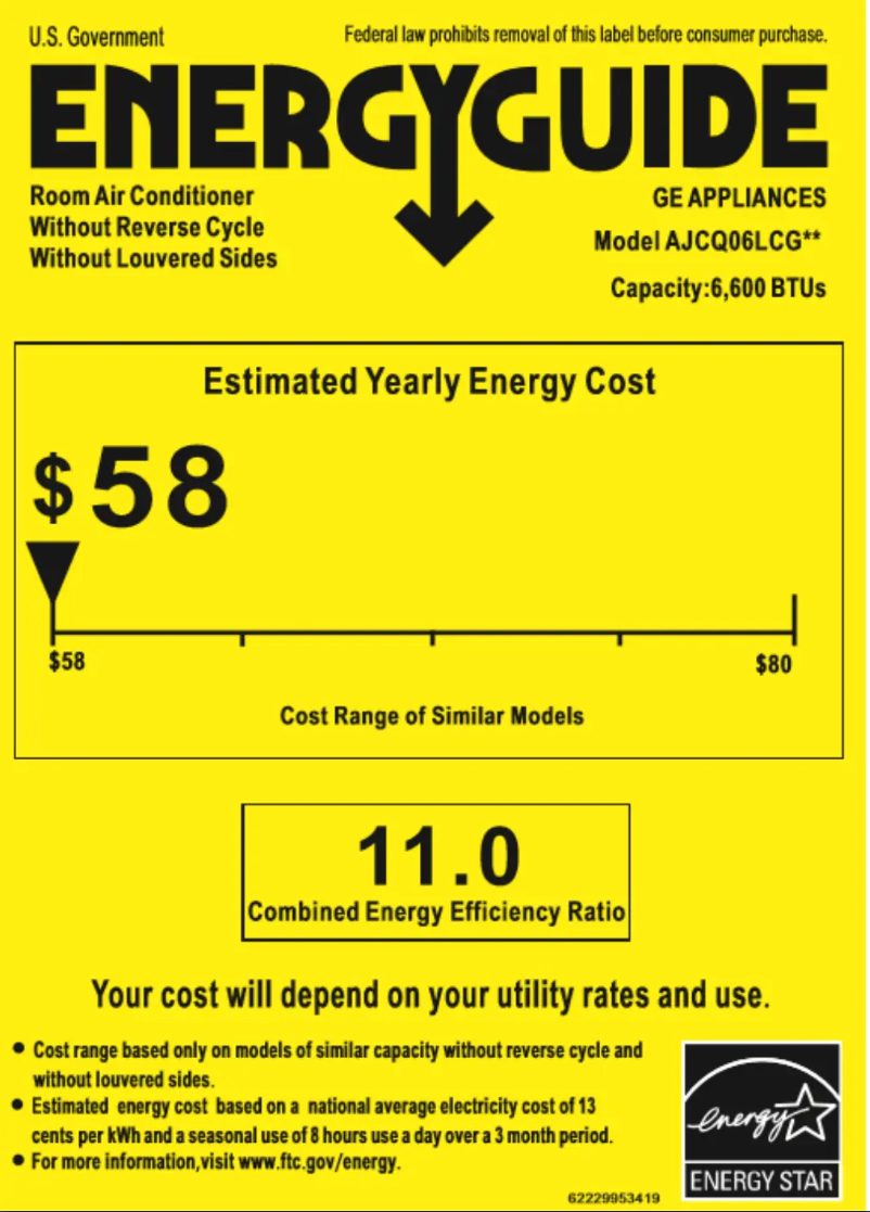 Image de la première page du manuel de l'appareil AJCQ06LCG