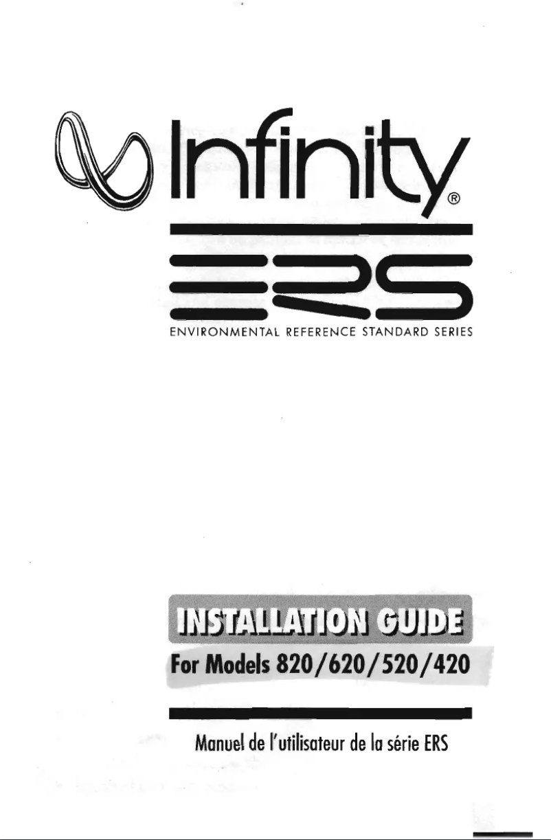 Image de la première page du manuel de l'appareil ERS 420