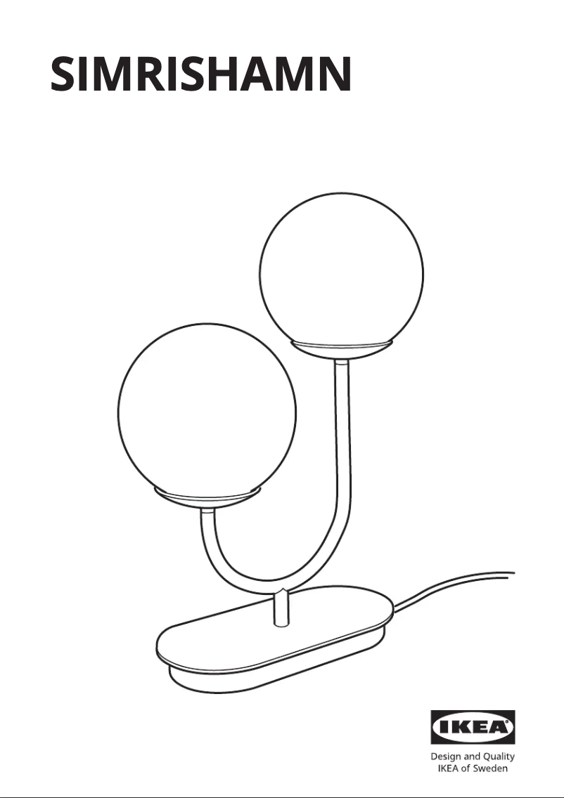 Page 1 de la notice Manuel utilisateur Ikea SIMRISHAMN 604.376.78