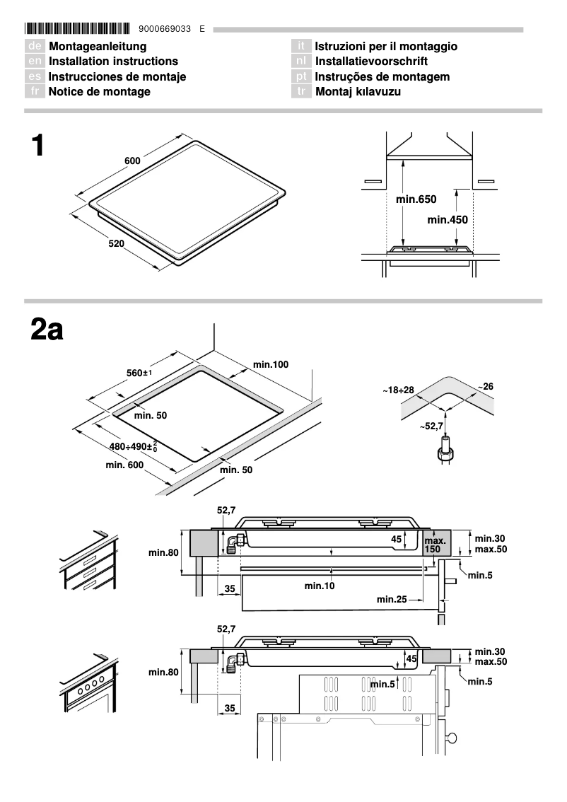 Page n°1 - Guide d'installation Siemens EC675PB21E