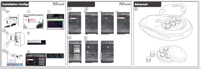 Page 1 de la notice Manuel utilisateur Trust GXT 33 18101