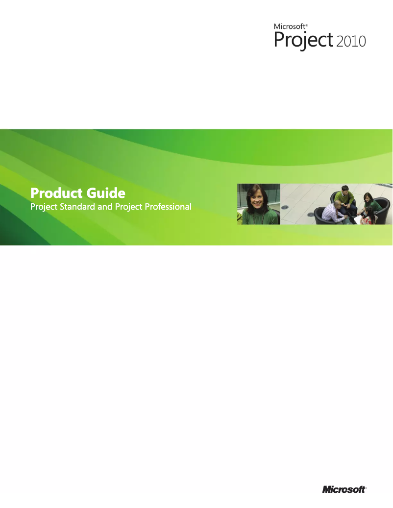 Page n°1 - Manuel utilisateur Microsoft Project 2010
