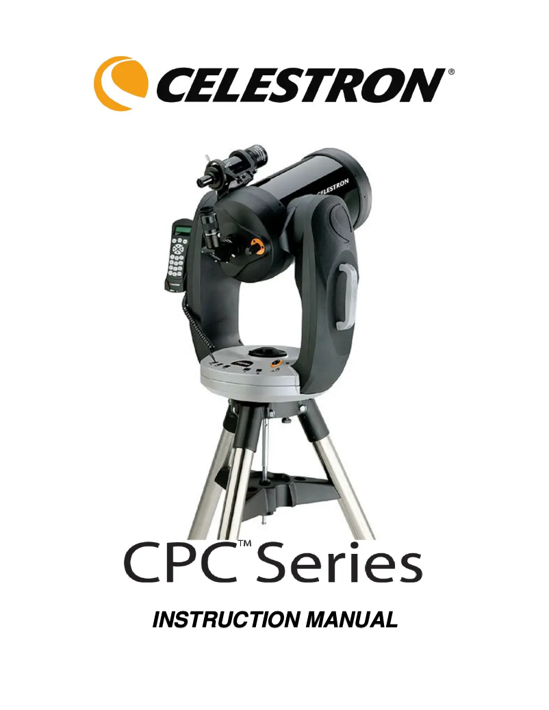 Página 1 del manual Manual de usuario Celestron CPC Deluxe 925 HD Computerized