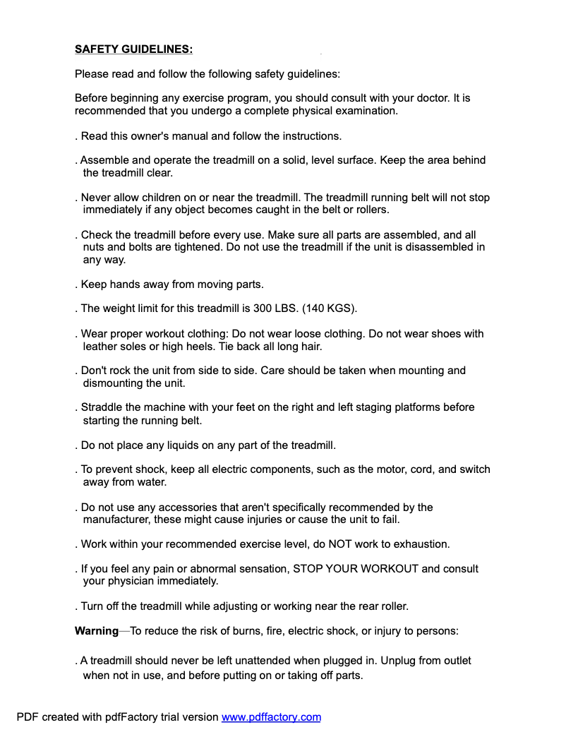 Page 1 de la notice Manuel utilisateur SportsArt 3150