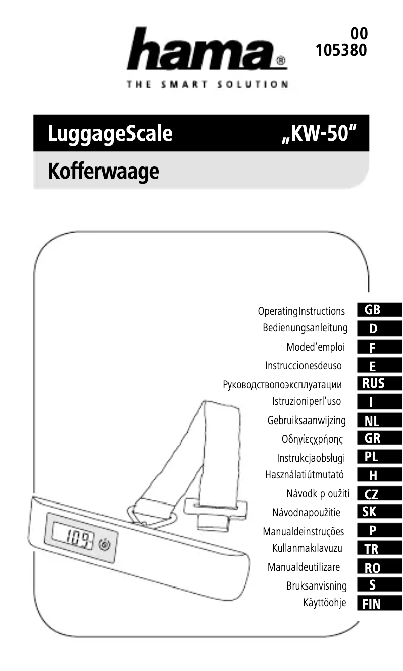 Image de la première page du manuel de l'appareil KW-50