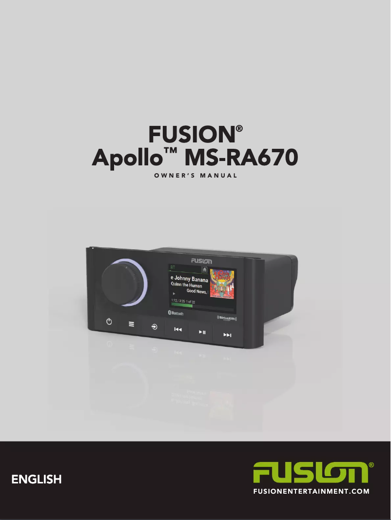 Page 1 de la notice Manuel utilisateur Fusion MS-RA670