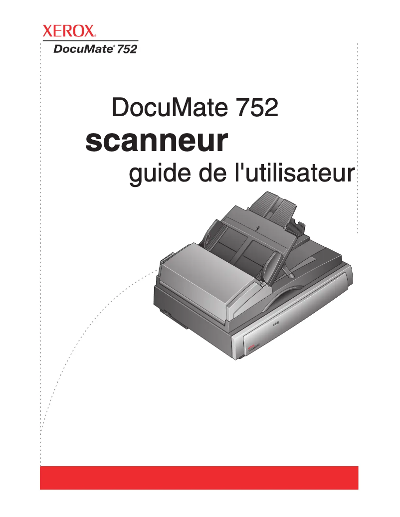Page n°1 - Manuel utilisateur Xerox Documate 752