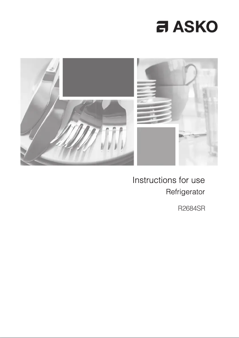 Page n°1 - Manuel utilisateur Asko R2684SR