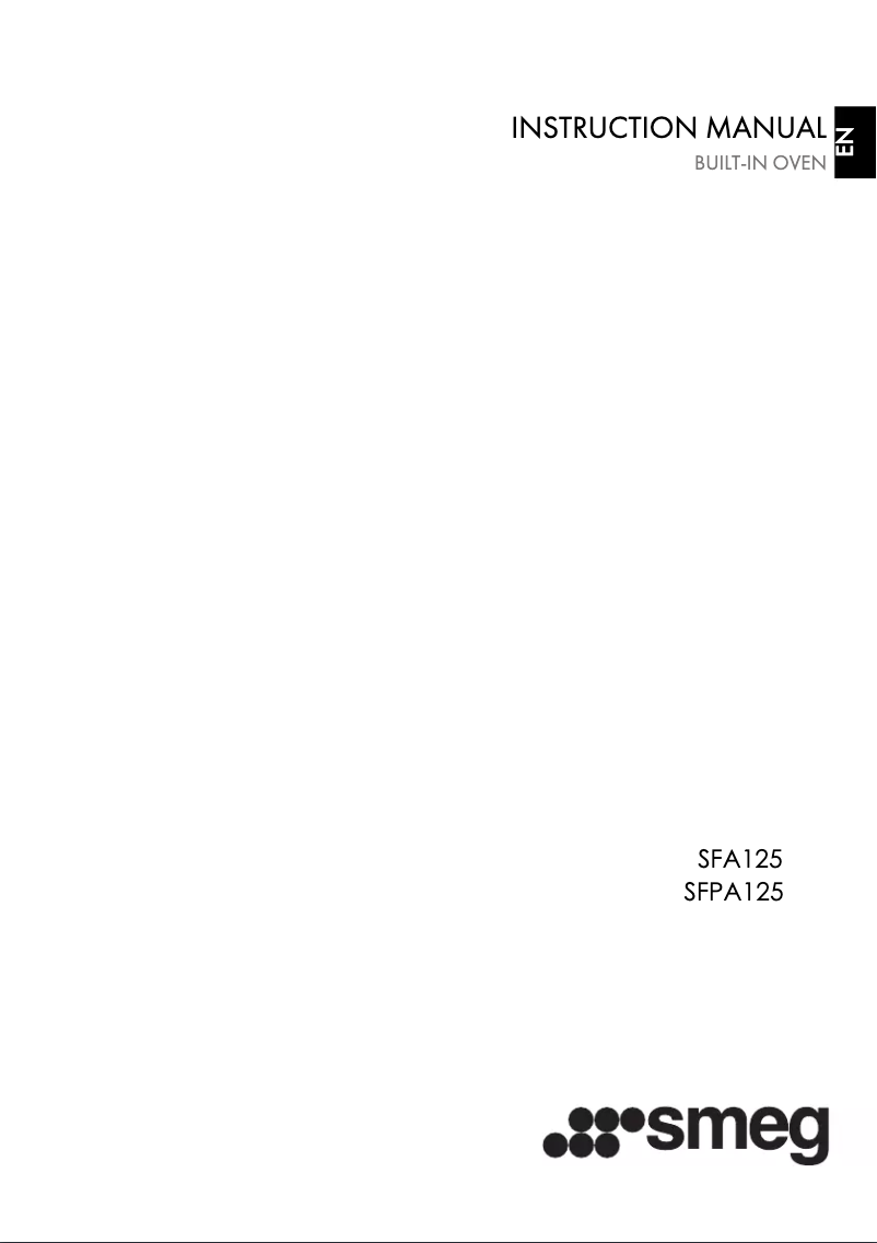 Image de la première page du manuel de l'appareil SFA125