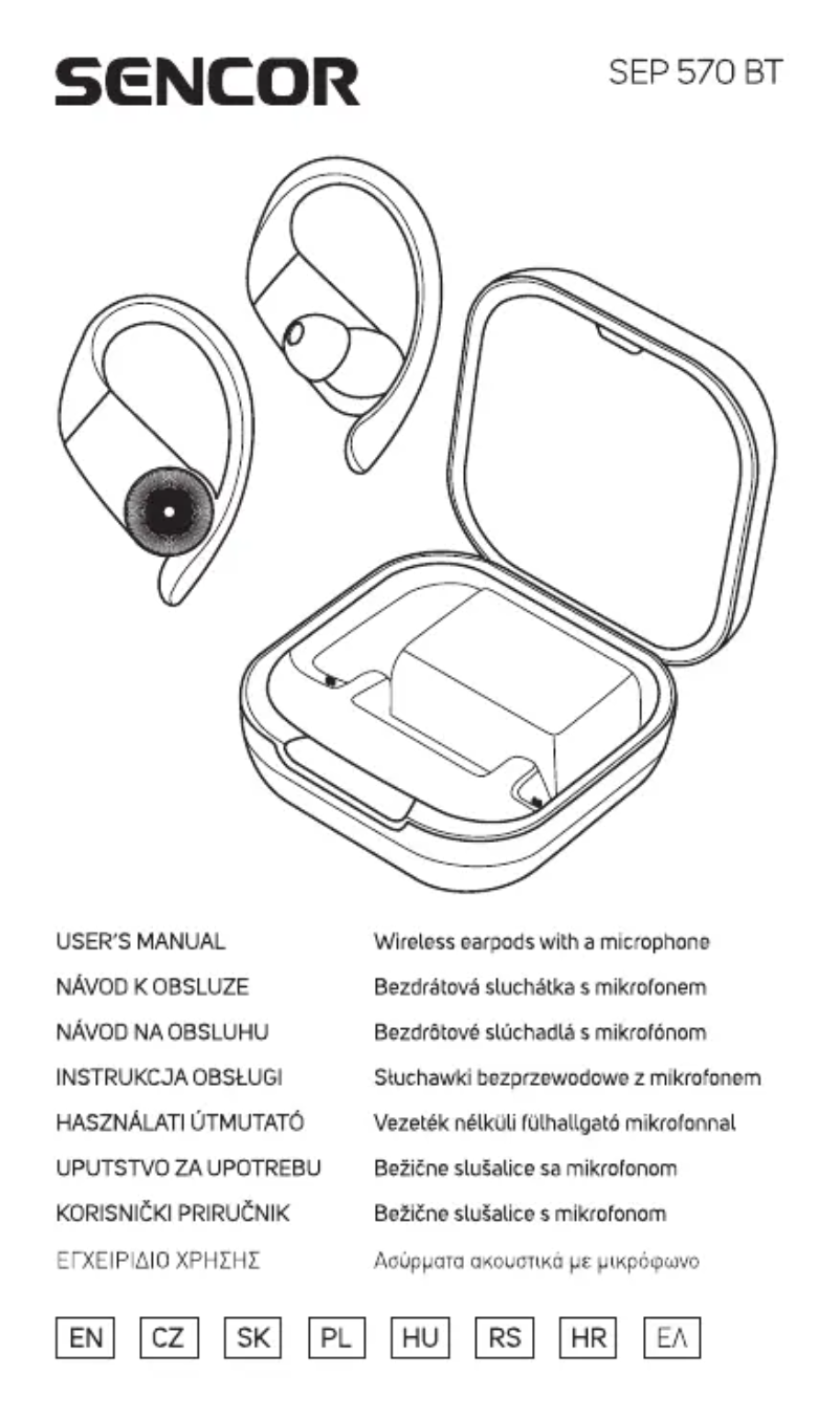 Page n°1 - Manuel utilisateur Sencor SEP 570BT