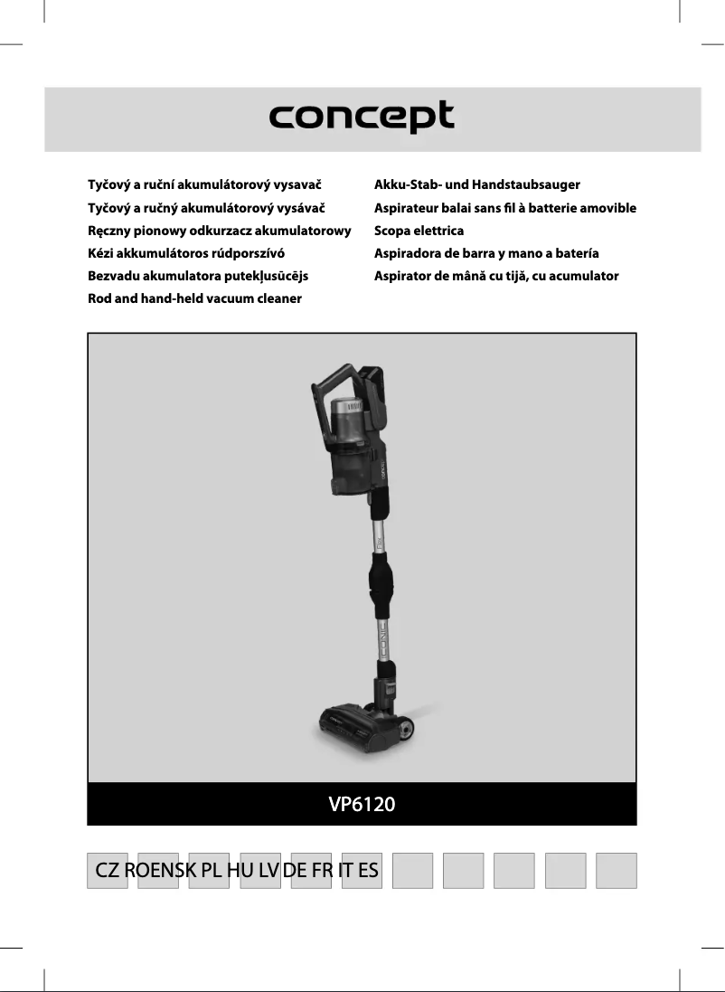 Page 1 de la notice Manuel utilisateur Concept Iconic Animal Flex VP6120