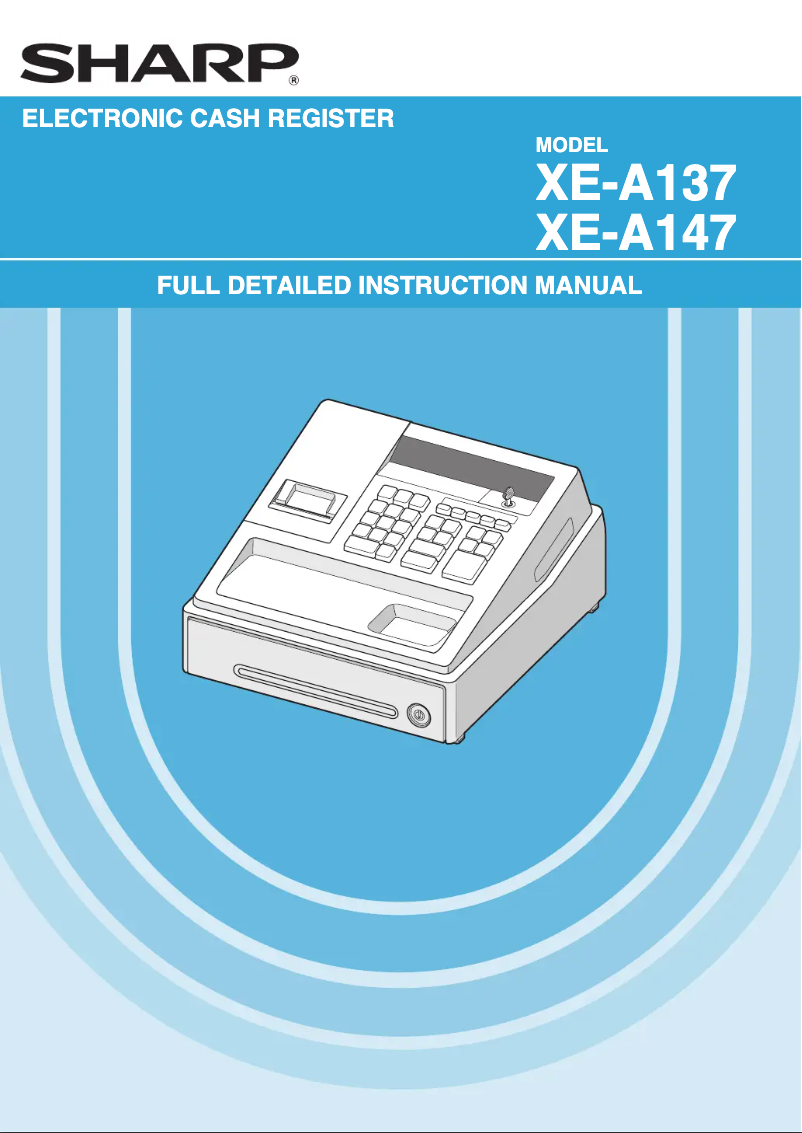 Page n°1 - Manuel utilisateur Sharp XEA-147WH