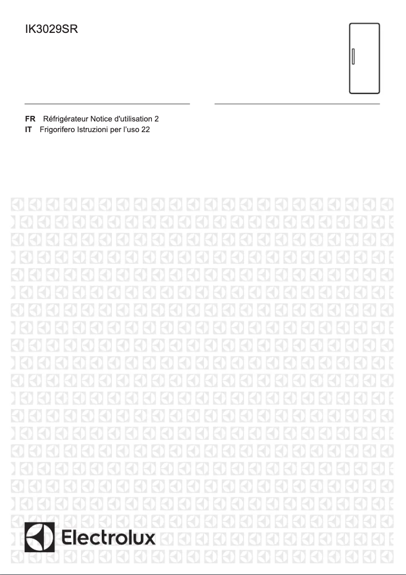 Image de la première page du manuel de l'appareil IK3029SR