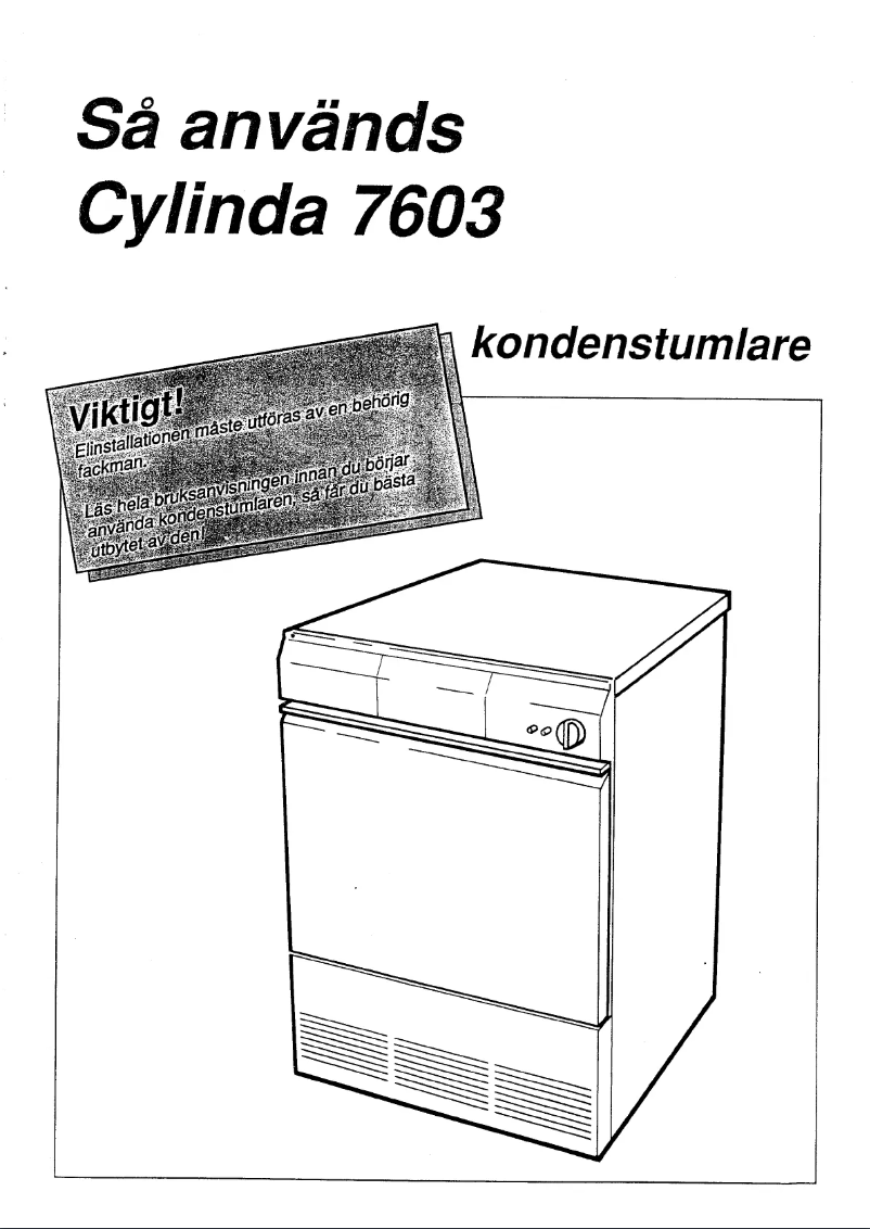 Image de la première page du manuel de l'appareil 7603