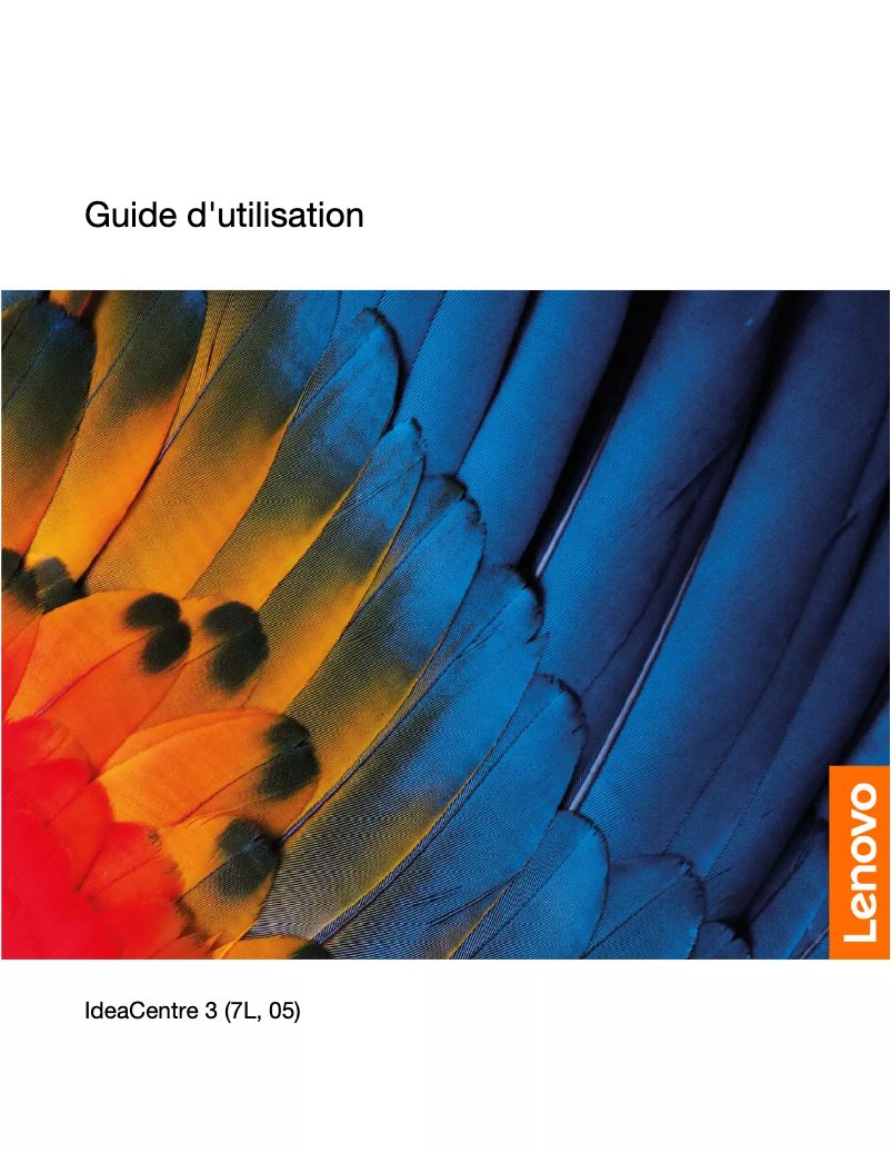 Page n°1 - Manuel utilisateur Lenovo IdeaCentre 3