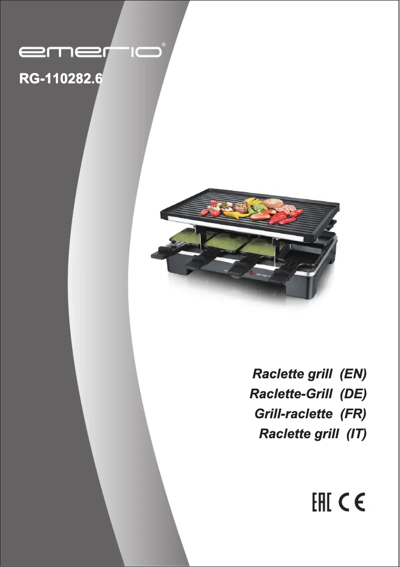 Page n°1 - Manuel utilisateur Emerio RG-110282