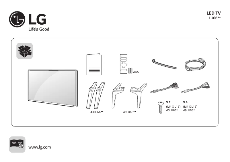 Página 1 del manual Manual de usuario LG 49LU660H