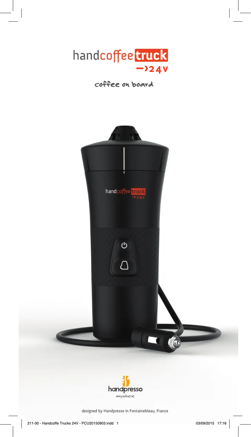 Image de la première page du manuel de l'appareil Handcoffee Truck