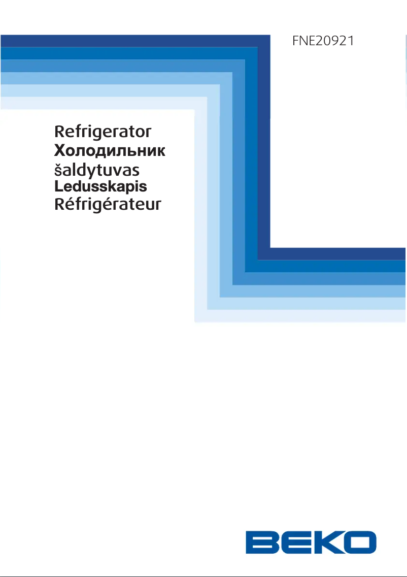 Image de la première page du manuel de l'appareil FNE20921