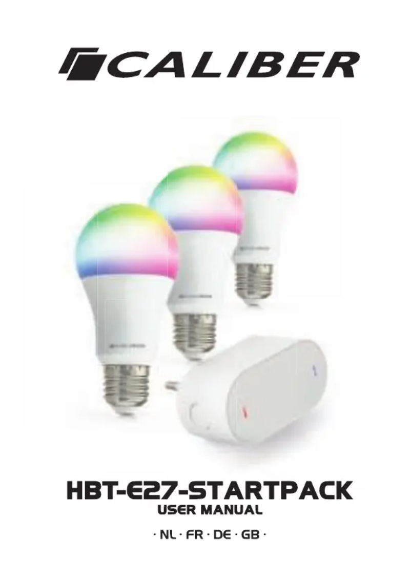 Page 1 de la notice Manuel utilisateur Caliber HBT-E27-STARTPACK