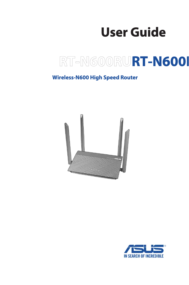 Page 1 de la notice Manuel utilisateur Asus RT-N600RU