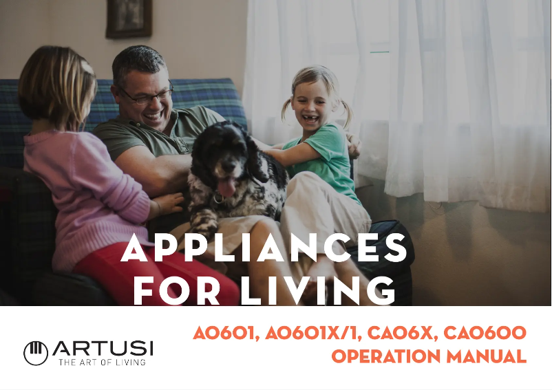 Image de la première page du manuel de l'appareil CAO6X