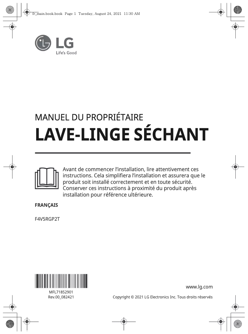 Página 1 del manual Manual de usuario LG F4V5RGP2T