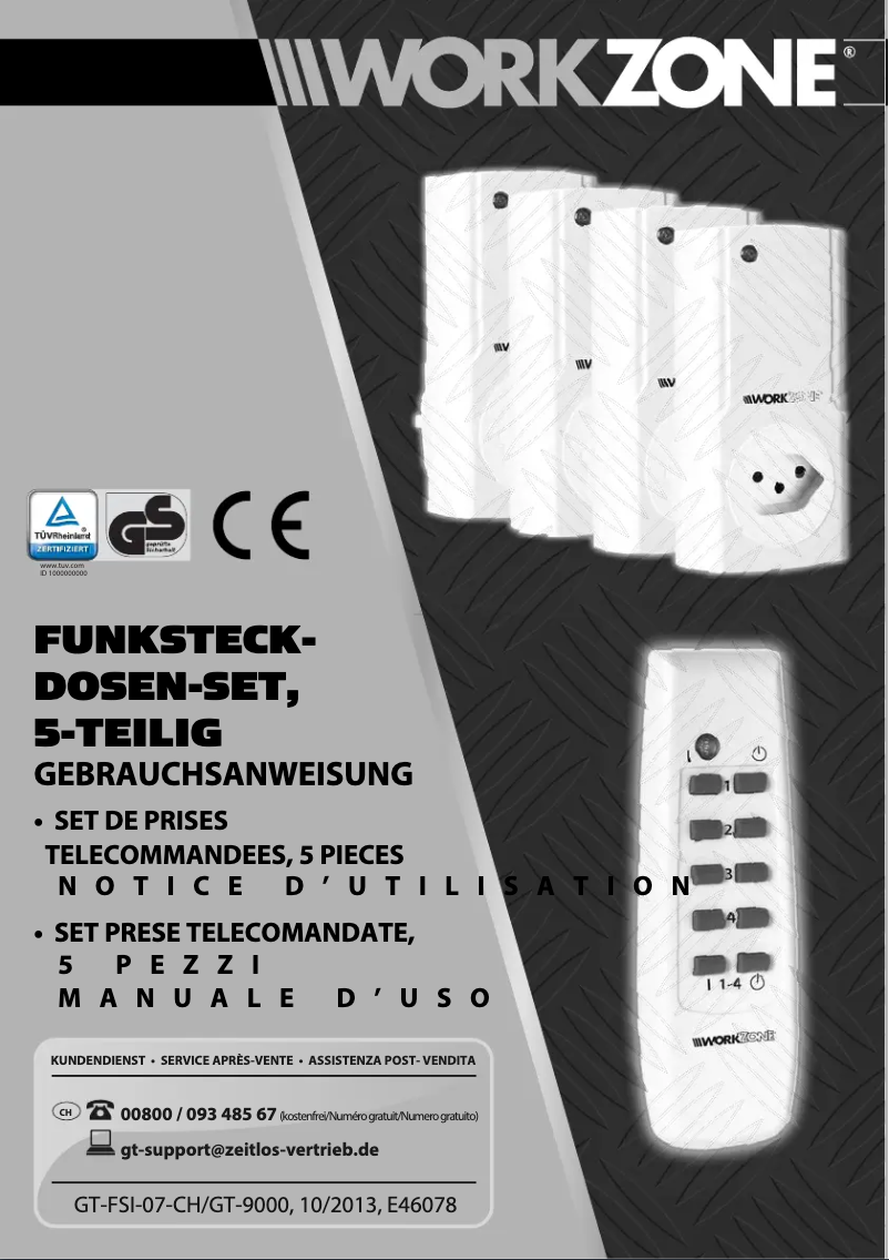 Image de la première page du manuel de l'appareil GT-FSI-07-CH