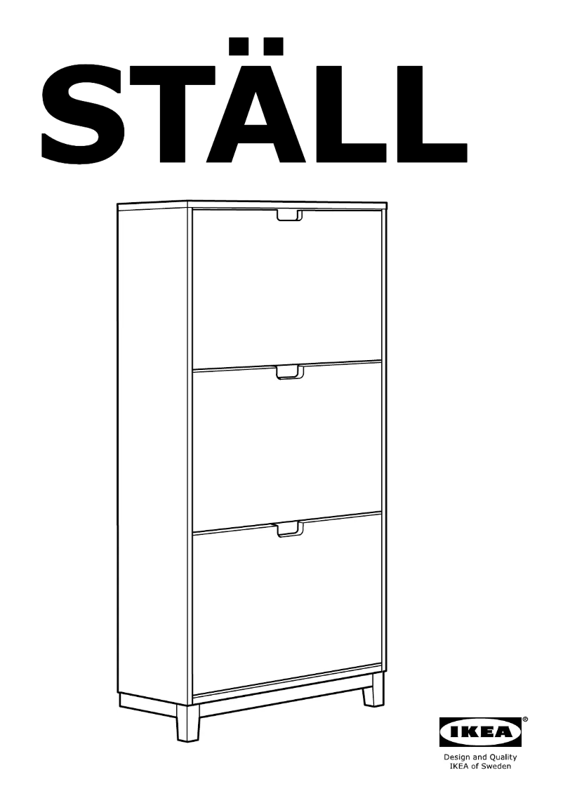 Page 1 de la notice Instructions / montage Ikea STALL