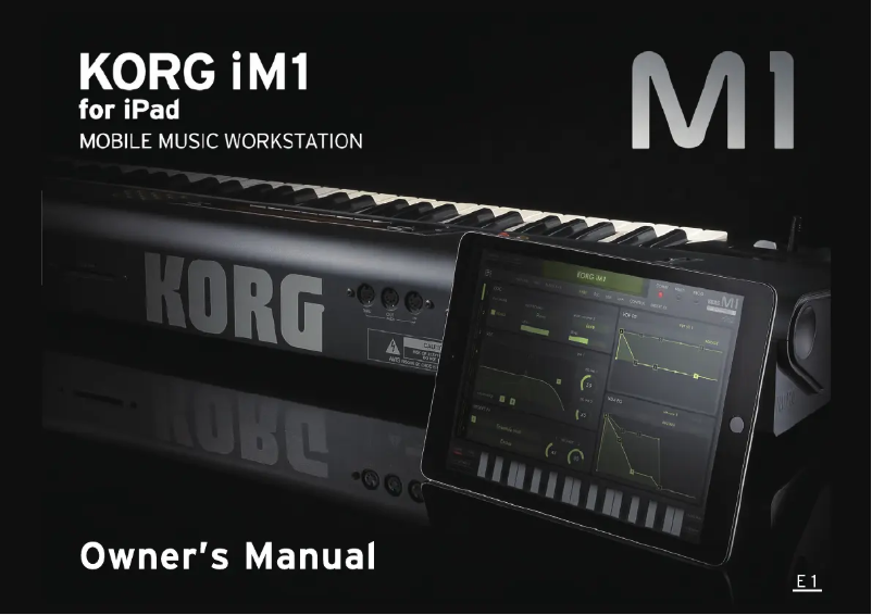 Page n°1 - Manuel utilisateur Korg iM1