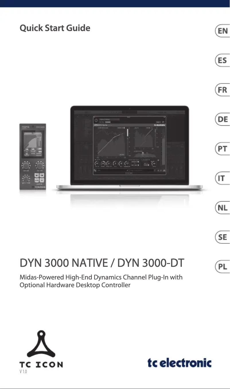 Page n°1 - Guide de démarrage rapide TC Electronic DYN 3000 Native