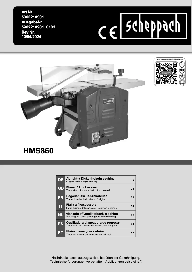 Image de la première page du manuel de l'appareil HMS860