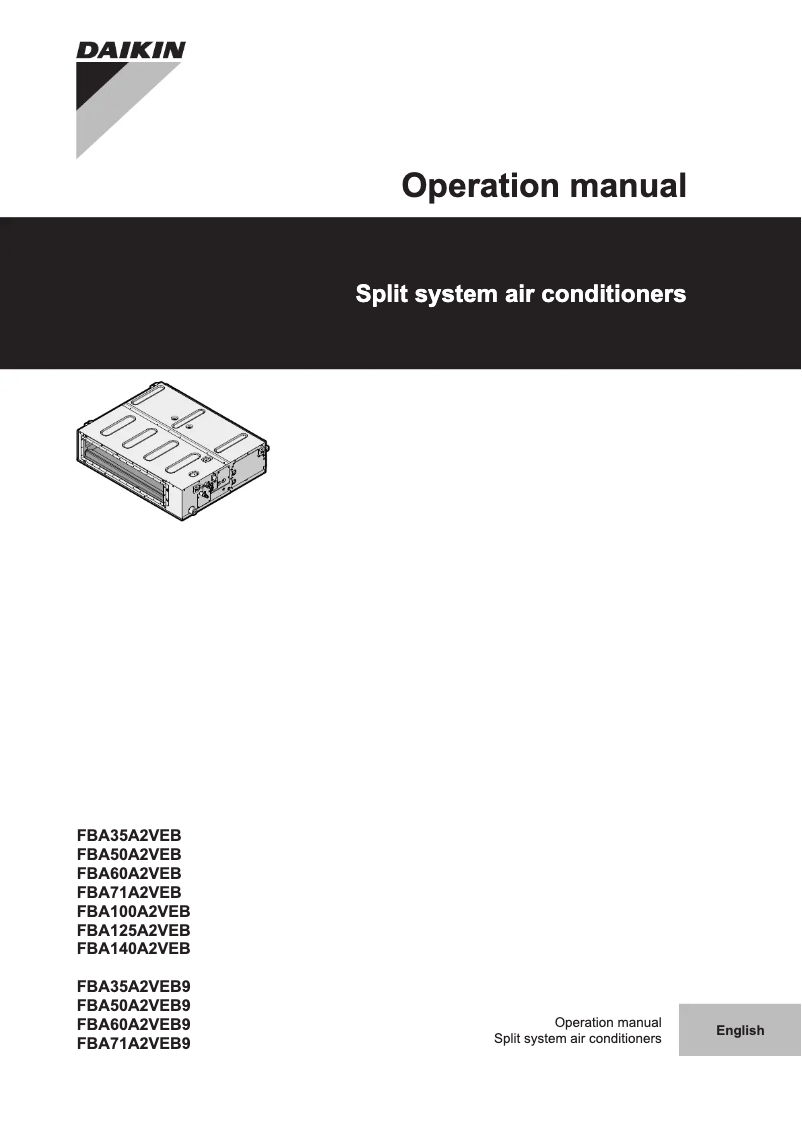 Image de la première page du manuel de l'appareil FBA100A2VEB