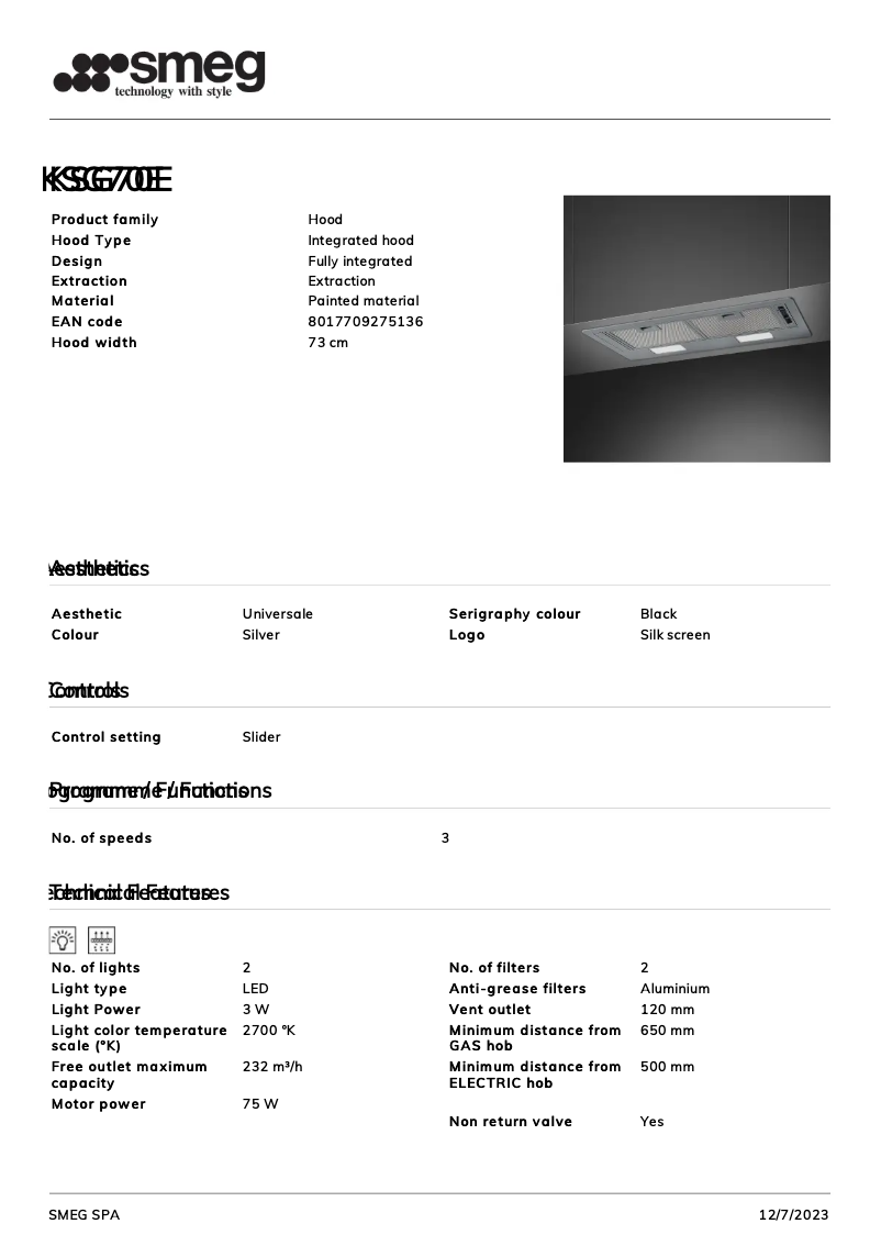 Image de la première page du manuel de l'appareil KSG70E