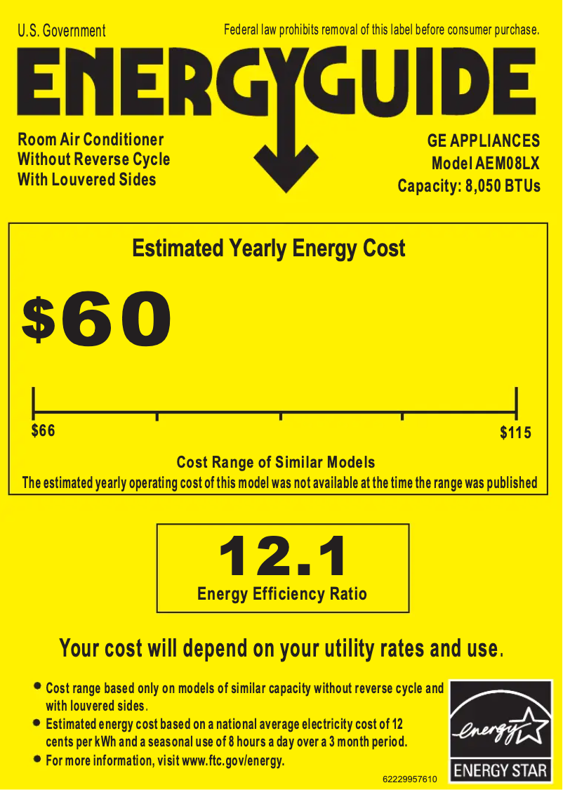 Image de la première page du manuel de l'appareil AEM08LX